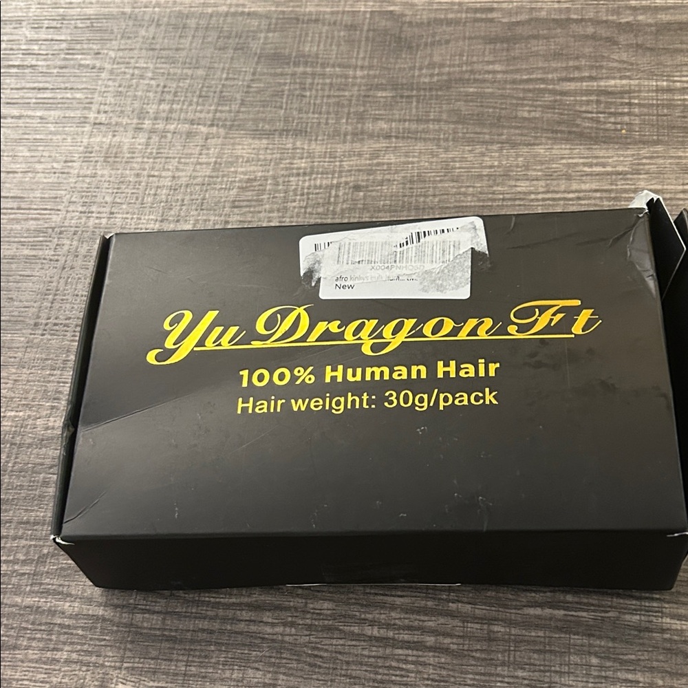 100% Human Hair - Black. Afro kinky bulk twists 12” for men/women 30g YuDragonFt